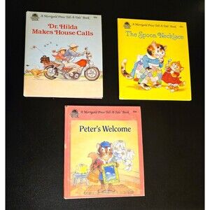 3 Merrigold Press Tell-A-Tale Children's HC Books 1980s Color Illustrated